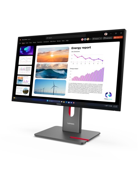 Lenovo ThinkVision P24Q-40 LED display 60,5 cm (23.8") 2560 x 1440 Pixel Quad HD LCD Nero