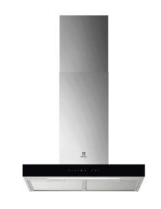 Electrolux LFT826X Cappa aspirante a parete Nero, Acciaio inox A 600 m³ h