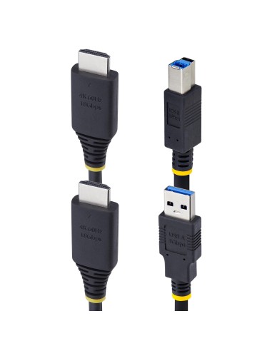 StarTech.com Cavo KVM HDMI e USB 5Gbps da 1,8m, Cavo Combinato HDMI 2.0 4K 60Hz e USB-A 3.0 per Switch KVM