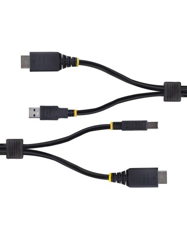 StarTech.com Cavo KVM HDMI e USB 5Gbps da 1,8m, Cavo Combinato HDMI 2.0 4K 60Hz e USB-A 3.0 per Switch KVM