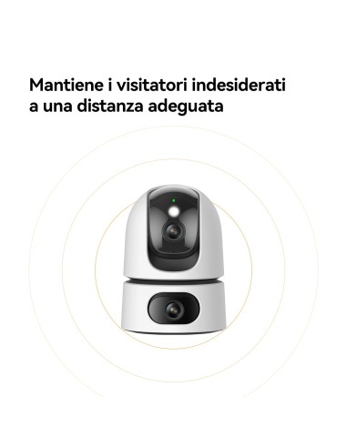 Imou mou Ranger DUAL 10MP (5MP+5MP) Telecamera WiFi Interno con Doppia Lente, 360°PTZ Telecamera da Interno, Rilevamento Umano,