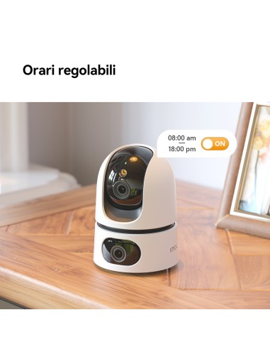 Imou mou Ranger DUAL 10MP (5MP+5MP) Telecamera WiFi Interno con Doppia Lente, 360°PTZ Telecamera da Interno, Rilevamento Umano,