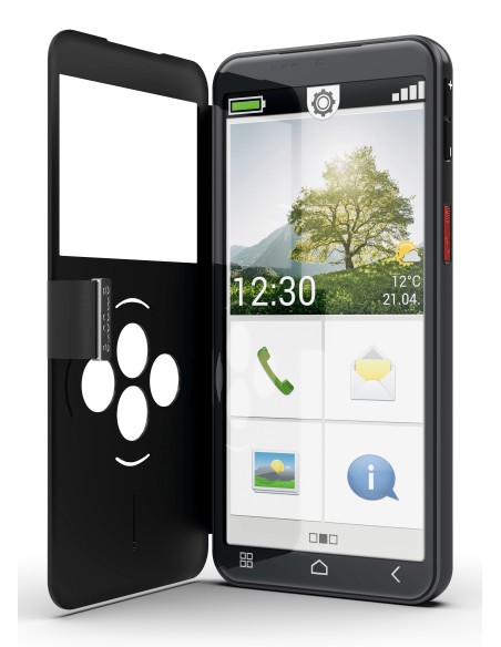 Emporia emporiaSMART.7lite 13,8 cm (5.45") SIM singola Android 15 4G USB tipo-C 6 GB 128 GB 3500 mAh Nero