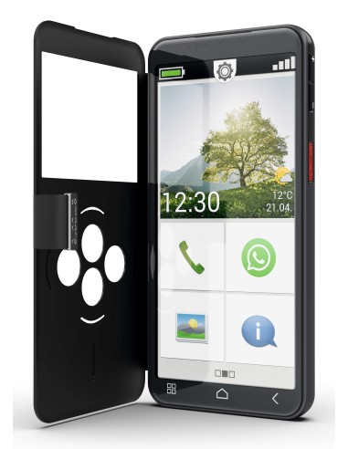 Emporia emporiaSMART.7lite 13,8 cm (5.45") SIM singola Android 15 4G USB tipo-C 6 GB 128 GB 3500 mAh Nero