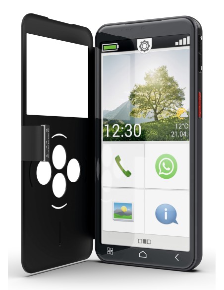 Emporia emporiaSMART.7lite 13,8 cm (5.45") SIM singola Android 15 4G USB tipo-C 6 GB 128 GB 3500 mAh Nero