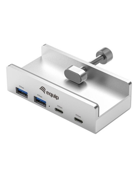 Equip 128967 hub di interfaccia USB 3.2 Gen 1 (3.1 Gen 1) Type-A 5000 Mbit s Alluminio