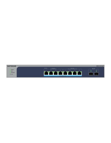 NETGEAR 8-Port Multi-Gigabit 10G Ethernet Ultra60 PoE++ Smart Switch with 2 SFP+ Ports (MS510TXUP) Gestito L2+ 10G Ethernet
