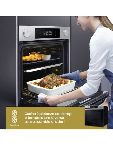 Samsung NV7B44403BS Forno ad incasso Dual Cook Serie 4 76 L A+ Inox