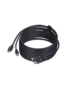 StarTech.com Cavo KVM DisplayPort e USB 5Gbps da 3m, Cavo Combinato DP 1.2 4K 60Hz e USB-A 3.0 per Switch KVM