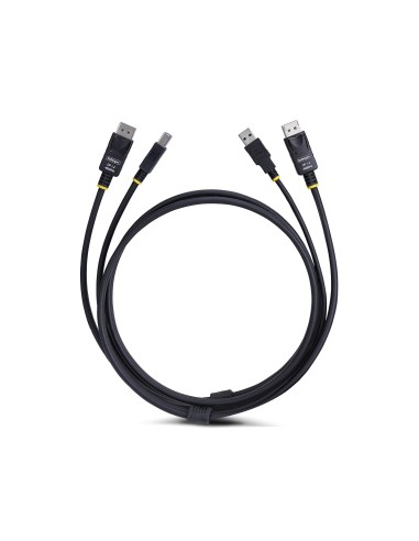 StarTech.com Cavo KVM DisplayPort e USB 5Gbps da 3m, Cavo Combinato DP 1.2 4K 60Hz e USB-A 3.0 per Switch KVM