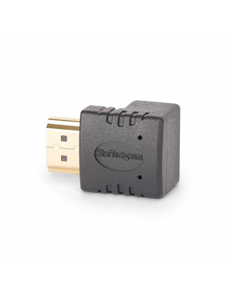 StarTech.com Adattatore HDMI 2.0 con angolo di 90 gradi verso l'alto, da maschio a femmina, salvaporta HDMI verticale angolato
