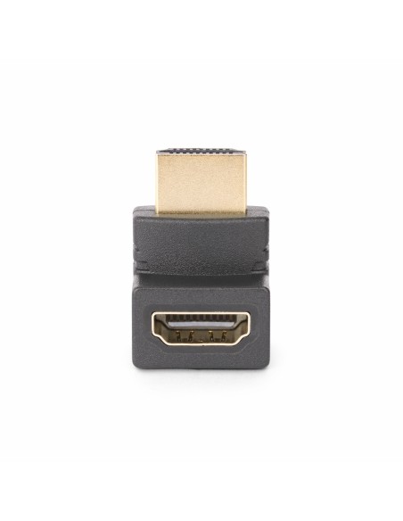 StarTech.com Adattatore HDMI 2.0 con angolo di 90 gradi verso l'alto, da maschio a femmina, salvaporta HDMI verticale angolato