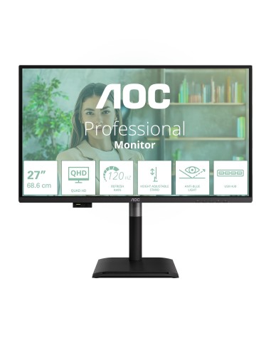 AOC Q27P4U Monitor PC 68,6 cm (27") 2560 x 1440 Pixel Wide Quad HD Nero