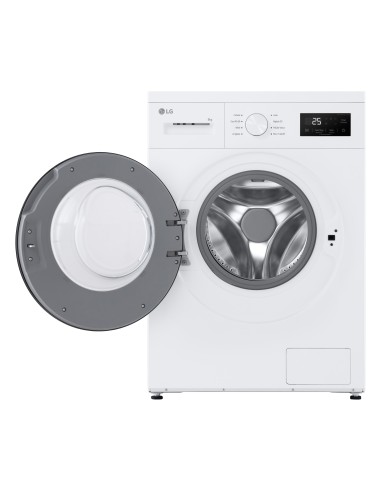 LG F4NA10S8NWK Lavatrice slim 8kg, Classe A, 1400 giri, Programma igiene con vapore, Top rimovibile, White