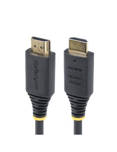 StarTech.com Cavo HDMI 2.0 Certificato Premium da 4m ad Alta Velocità, 4K 60Hz 1440p 144Hz, HDR10 HDCP 2.2 ARC, 18Gbps. Cavetto