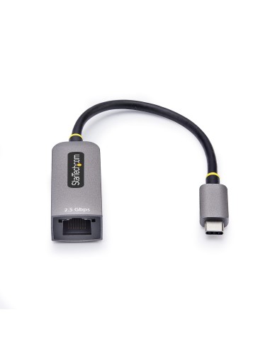 StarTech.com Adattatore Ethernet USB C, Convertitore di Rete NIC NBASE-T 2.5 1GbE da USB Type-C 3.0 a RJ45. Compatibile
