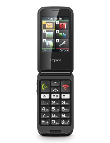 Emporia emporiaTALKglam 6,1 cm (2.4") 92 g Nero Telefono cellulare basico
