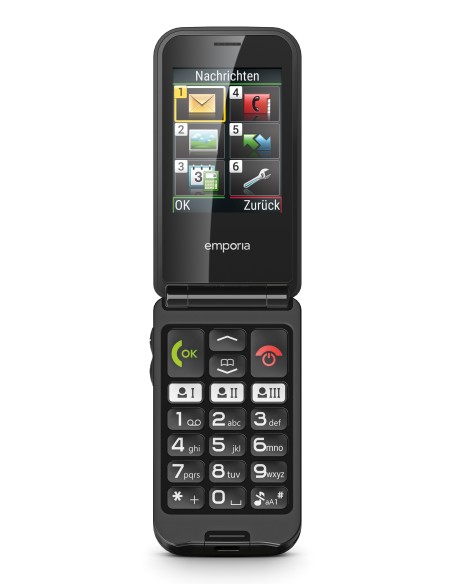 Emporia emporiaTALKglam 6,1 cm (2.4") 92 g Nero Telefono cellulare basico