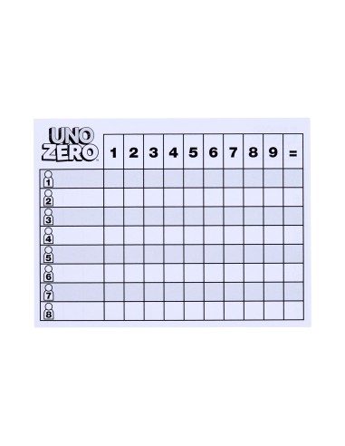 Games UNO Zero Carta da gioco Sostituzione