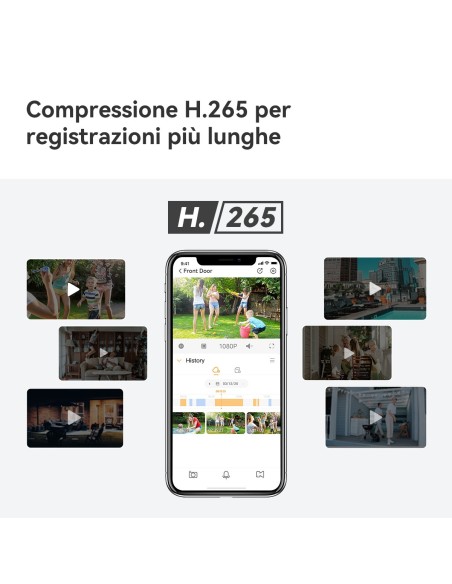 Imou Cell GO KIT 2K (3MP) Telecamera Wi-Fi Esterno Interno Batteria Senza Fili, Rilevamento PIR Umano, Visione Notturna a