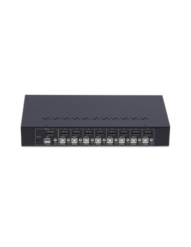 StarTech.com KVM Switch DisplayPort a 8 Porte con Kit Rack da 1U, 4K DP 1.2, hub USB a 4 Porte, Commutazione con Tasti a Scelta