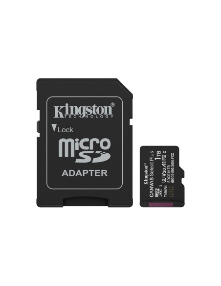 Kingston Technology 1TB microSDXC Canvas Select Plus Gen3 150MB s A1 (Adattatore SD incluso)