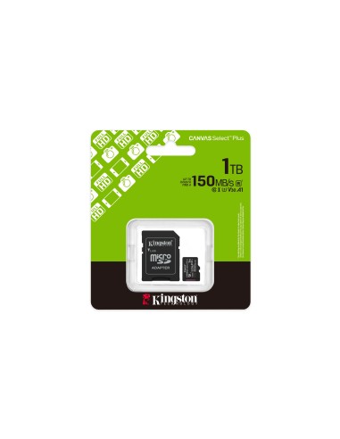 Kingston Technology 1TB microSDXC Canvas Select Plus Gen3 150MB s A1 (Adattatore SD incluso)