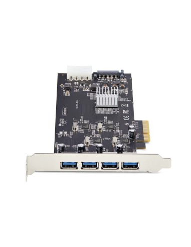 StarTech.com Scheda PCIe USB a 4 porte, USB 3.2 5Gbps, scheda di espansione PCI Express con 4 controller USB indipendenti, 4