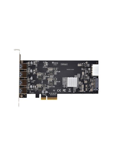 StarTech.com Scheda PCIe USB a 4 porte, USB 3.2 5Gbps, scheda di espansione PCI Express con 4 controller USB indipendenti, 4