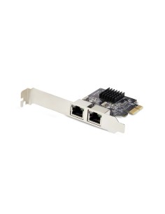 StarTech.com Scheda di rete PCIe Gigabit a 2 porte, adattatore di rete LAN PCI Express da 10 100 1000 Mbps, duplice Realtek
