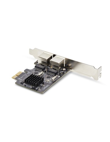 StarTech.com Scheda di rete PCIe Gigabit a 2 porte, adattatore di rete LAN PCI Express da 10 100 1000 Mbps, duplice Realtek