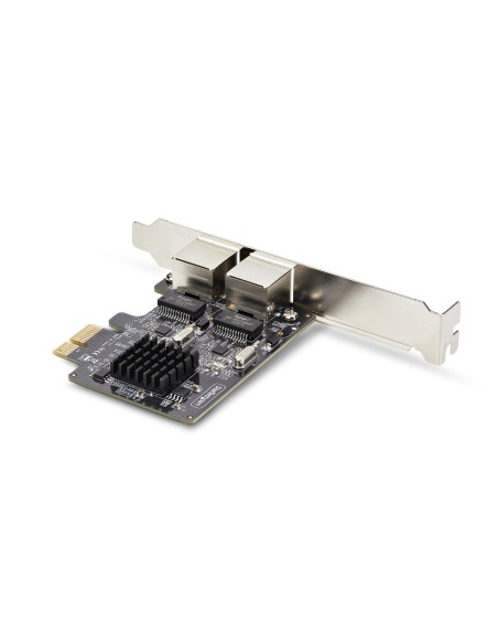 StarTech.com Scheda di rete PCIe Gigabit a 2 porte, adattatore di rete LAN PCI Express da 10 100 1000 Mbps, duplice Realtek