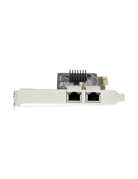 StarTech.com Scheda di rete PCIe Gigabit a 2 porte, adattatore di rete LAN PCI Express da 10 100 1000 Mbps, duplice Realtek
