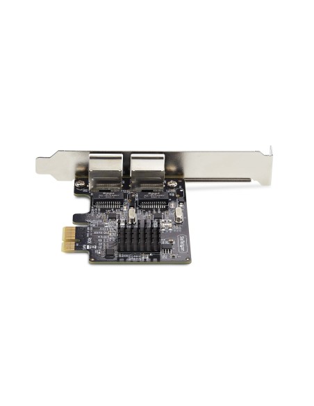 StarTech.com Scheda di rete PCIe Gigabit a 2 porte, adattatore di rete LAN PCI Express da 10 100 1000 Mbps, duplice Realtek