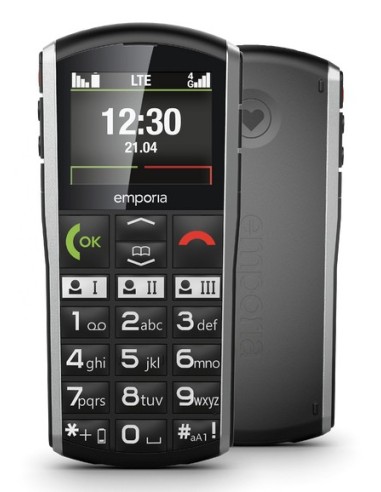 Emporia SIMPLICITY-LTE 5,08 cm (2") 90 g Nero, Argento Telefono di livello base