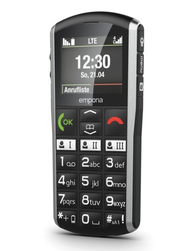 Emporia SIMPLICITY-LTE 5,08 cm (2") 90 g Nero, Argento Telefono di livello base