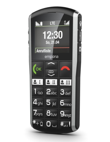 Emporia SIMPLICITY-LTE 5,08 cm (2") 90 g Nero, Argento Telefono di livello base