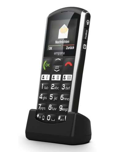 Emporia SIMPLICITY-LTE 5,08 cm (2") 90 g Nero, Argento Telefono di livello base