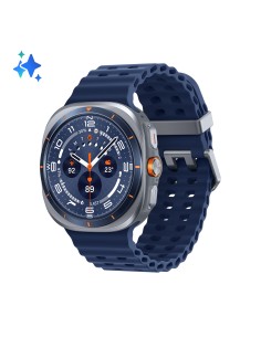 Samsung Galaxy Watch Ultra 2025 (Titanium Blue, LTE, 47mm) Smartwatch Galaxy AI, Design resistente agli urti, Batteria a lunga