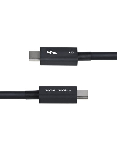 StarTech.com Cavo Thunderbolt 5 80 Gbps fino a 120 Gbps da 80cm, 240 W PD, 8K 60 Hz, cavo Thunderbolt certificato - Compatibile