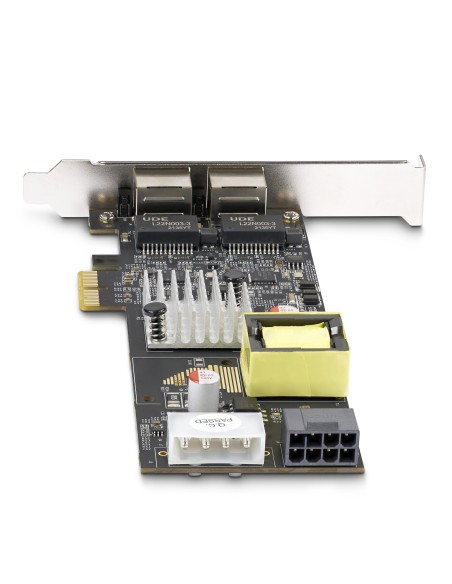 StarTech.com Scheda di Rete PoE NBASE-T a 2 Porte da 2,5 Gb, NIC Multi-Gigabit 802.3af at PoE+, 2x Intel I225-V. Interfaccia