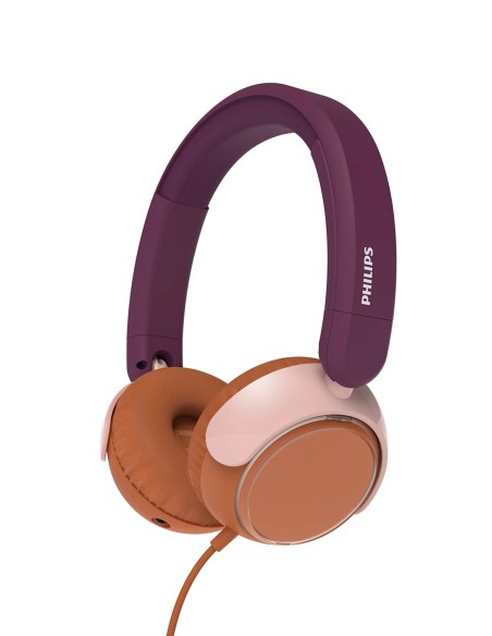 Philips TAK2000MP 00 cuffia e auricolare Cuffie Cablato A Padiglione Musica e Chiamate USB tipo-C Arancione, Viola, Rosa