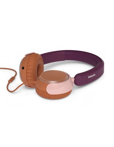 Philips TAK2000MP 00 cuffia e auricolare Cuffie Cablato A Padiglione Musica e Chiamate USB tipo-C Arancione, Viola, Rosa