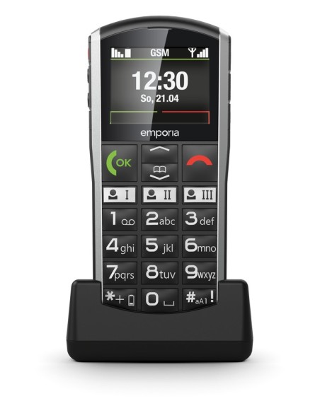 Emporia SIMPLICITY 5,08 cm (2") 94 g Nero, Argento