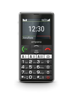 Emporia emporiaPURE-LTE 5,87 cm (2.31") 107 g Nero Telefono per anziani