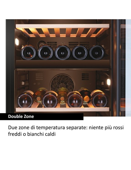 Haier Wine Bank 50 Serie 5 HWS79GDG Cantinetta vino con compressore Libera installazione Nero 79 bottiglia bottiglie