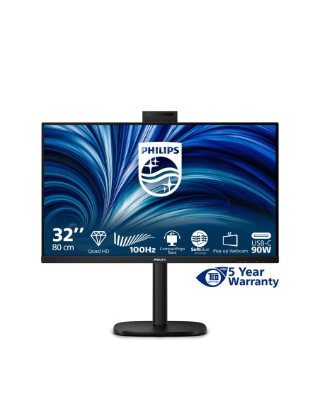 Philips 3000 series 32B2U3601H 00 Monitor PC 80 cm (31.5") 2560 x 1440 Pixel Quad HD LCD Nero