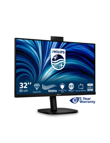 Philips 3000 series 32B2U3601H 00 Monitor PC 80 cm (31.5") 2560 x 1440 Pixel Quad HD LCD Nero
