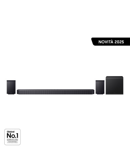Samsung Soundbar HW-Q930F ZF, Audio 9.1.4 canali, Wireless Dolby Atmos, 2025