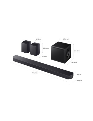 Samsung Soundbar HW-Q930F ZF, Audio 9.1.4 canali, Wireless Dolby Atmos, 2025